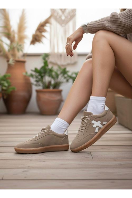 Kadın Sanda Günlük Ortopedik Rahat Taban Sneaker MR5163