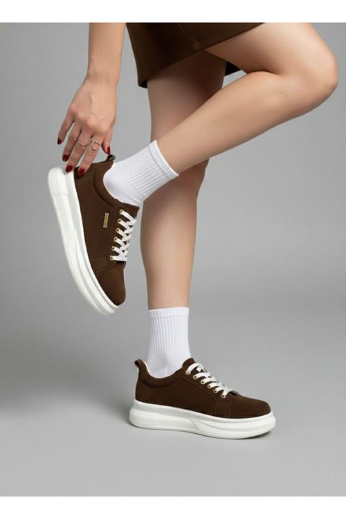 Kadın Less Kalın Tabanlı Ortopedik Günlük Sneaker
