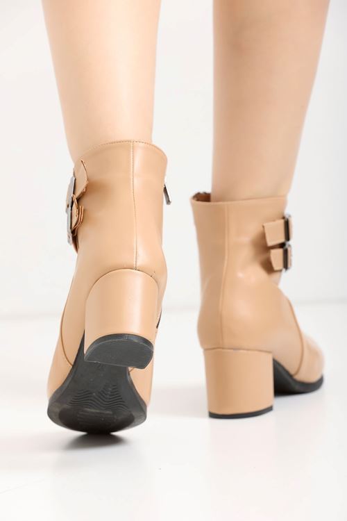 Kadın Hermina Çift Tokalı Kısa Bot MR5092