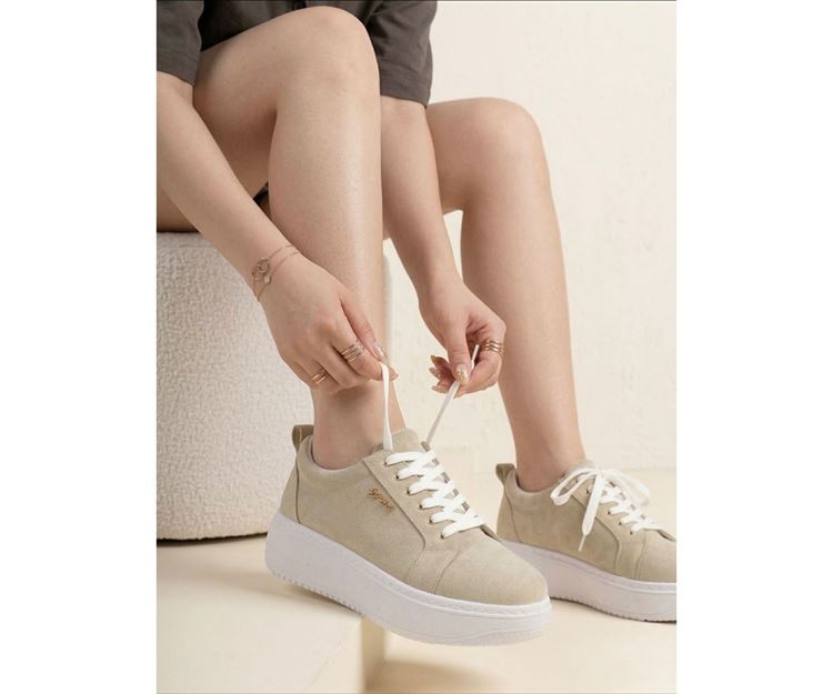Kadın Less Kalın Tabanlı Ortopedik Günlük Sneaker