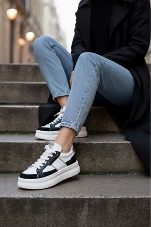 Garantili Tetra Günlük Ortopedik Kadın Sneaker Spor Ayakkabı MR5026