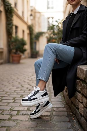 Garantili Tetra Günlük Ortopedik Kadın Sneaker Spor Ayakkabı MR5026