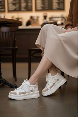 Garantili Tetra Günlük Ortopedik Kadın Sneaker Spor Ayakkabı MR5026