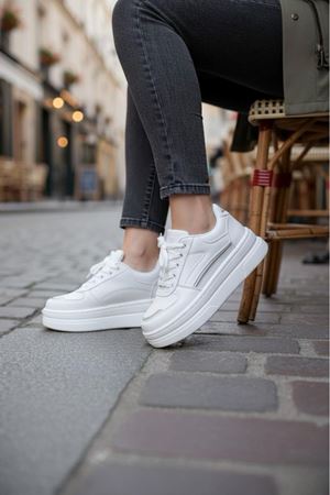 Garantili Elinda Günlük Ortopedik Kadın Sneaker Spor Ayakkabı MR5025