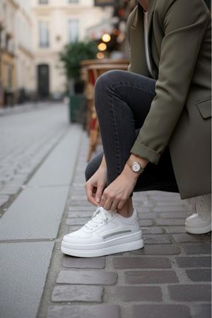 Garantili Elinda Günlük Ortopedik Kadın Sneaker Spor Ayakkabı MR5025