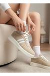 Kadın Mona Bağcıklı Ortopedik  Hafif Taban Günlük Sneaker